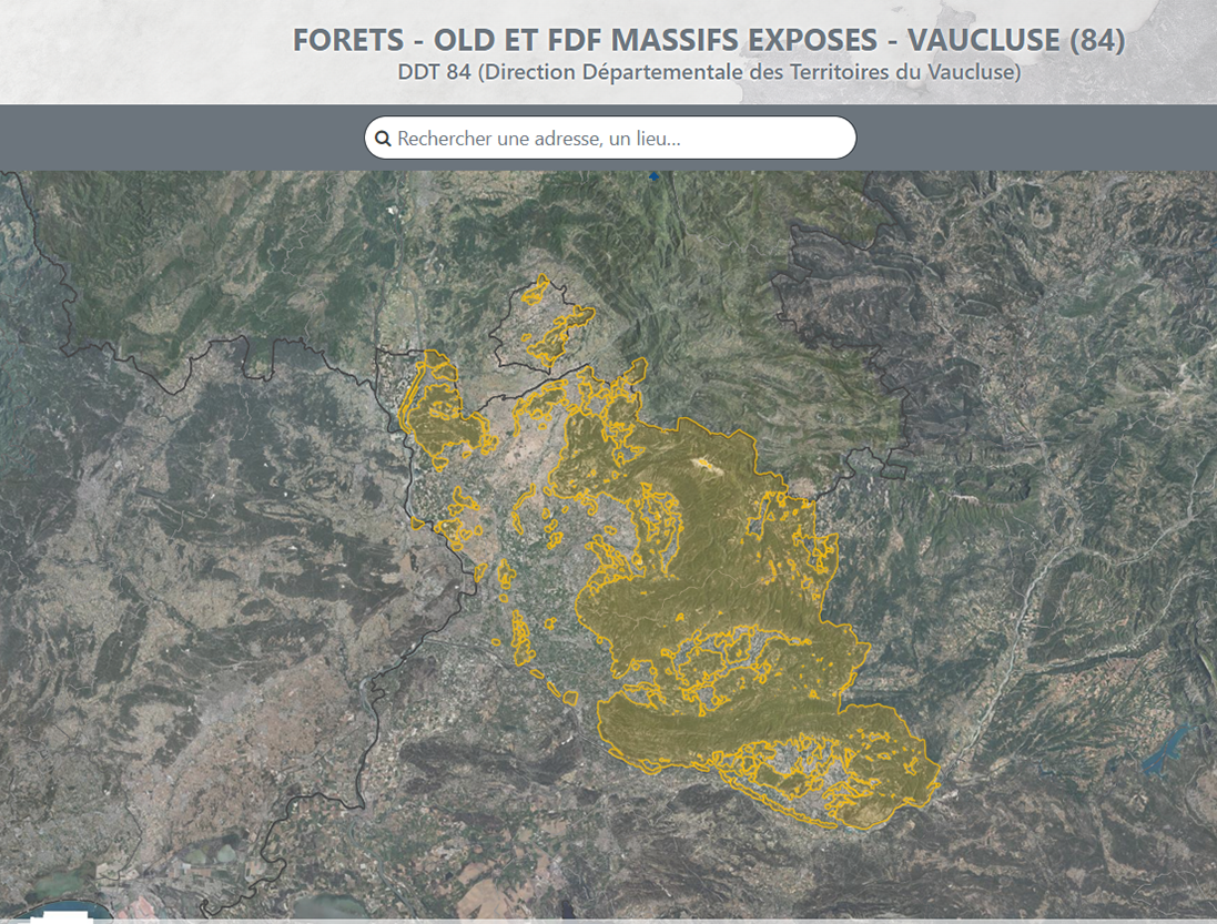 FORETS - OLD ET FDF MASSIFS EXPOSES - VAUCLUSE